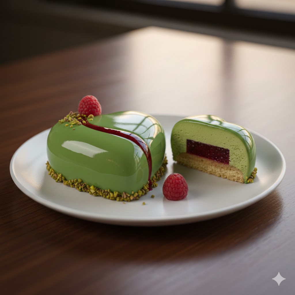 Cœur Pistache & Framboise